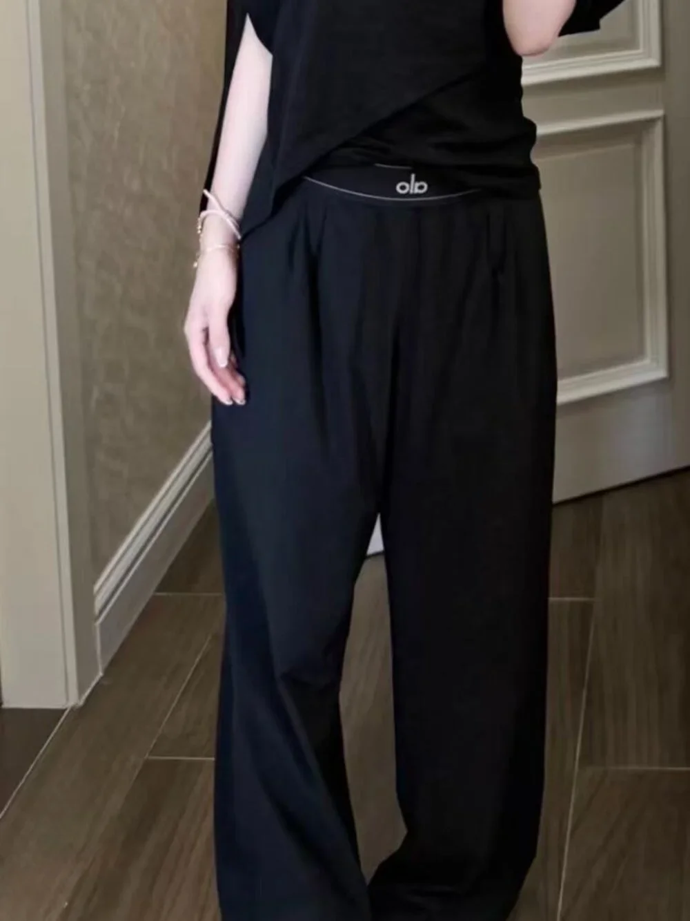 ALO Yoga💝Suit Up Trouser Black,Casual work pants NWT Regular 30”